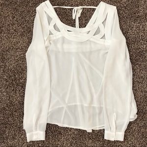 Naked Zebra white dress top. Boutique purchase.